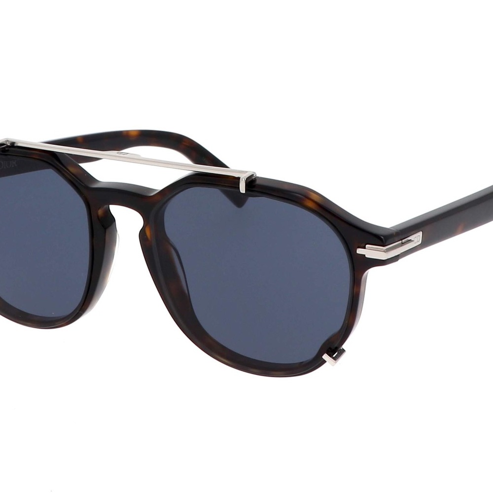 Dior Blacksuit RI Men’s Sunglasses - Tortoise Brown with Blue lenses - Picture 2 of 7